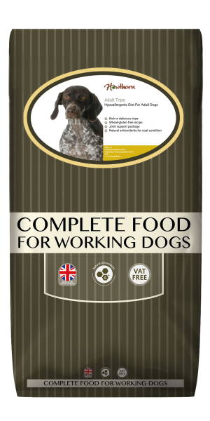 High-quality trip dog food, with high protein for working dogs chosen by us for its great value bag