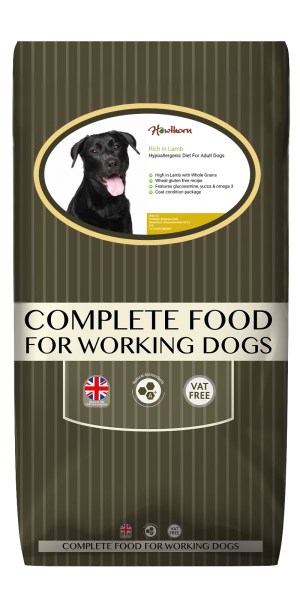 High-quality lamb dog food, with high protein for working dogs chosen by us for its great value bag