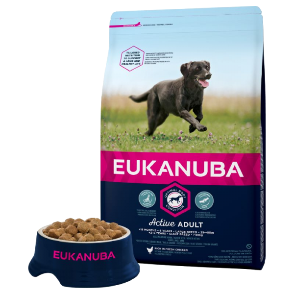 Eukanuba Adult Large Breed Chicken Bag Shot Front - Dog Food