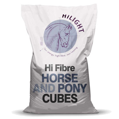 Hilight Horse And Pony Cubes Bag Shot - hi fibre, non-heating horse and pony cubes