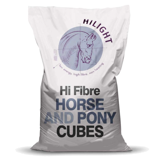 Hilight Horse And Pony Cubes Bag Shot - hi fibre, non-heating horse and pony cubes