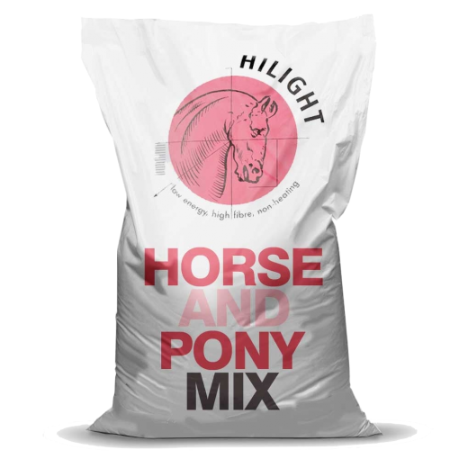Hilight Horse And Pony Mix Bag Shot - hi fibre, non-heating horse and pony coarse mix