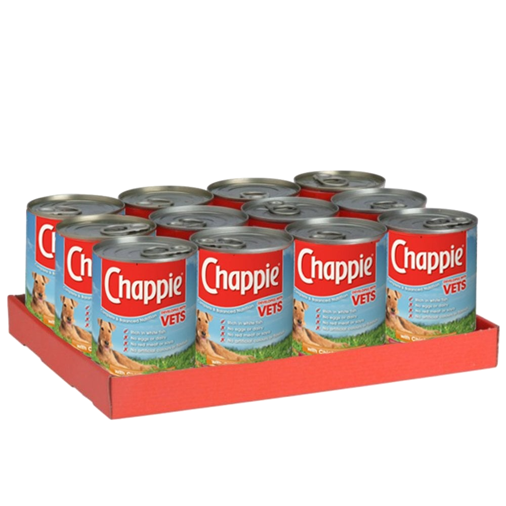 chappie dog food large tins