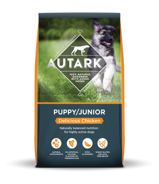 Autarky Puppy Chicken dog food bag shot