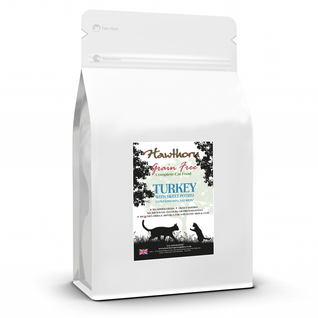 Hawthorn Grain Free Adult Cat Turkey & Sweet Potato